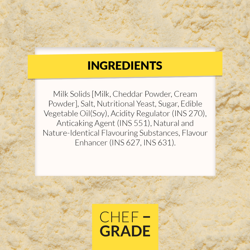 Compound Smoked Cheddar Cheese Powder - Concentrated and Smokey Cheese Powder - CHEF - GRADE