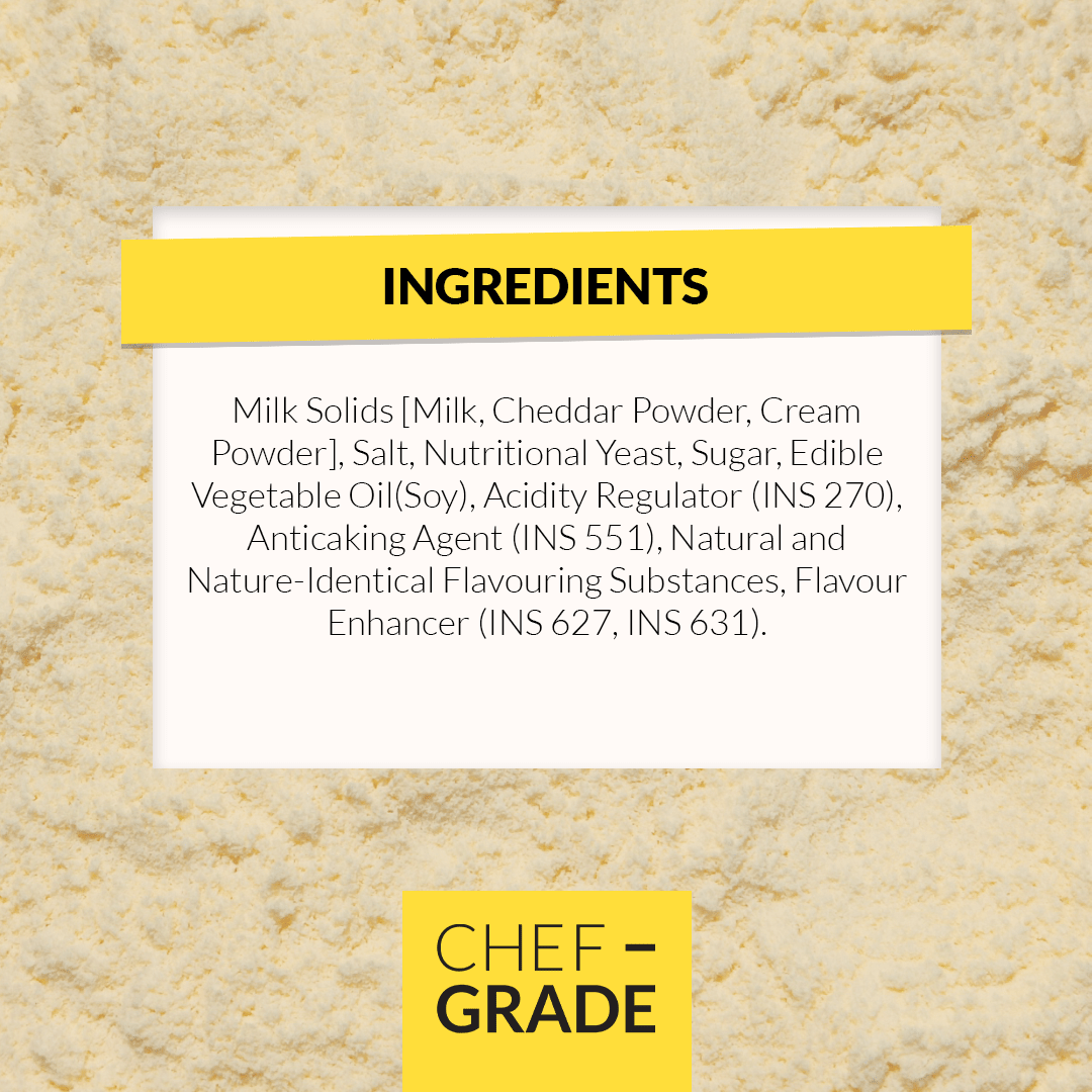 Compound Smoked Cheddar Cheese Powder - Concentrated and Smokey Cheese Powder - CHEF - GRADE