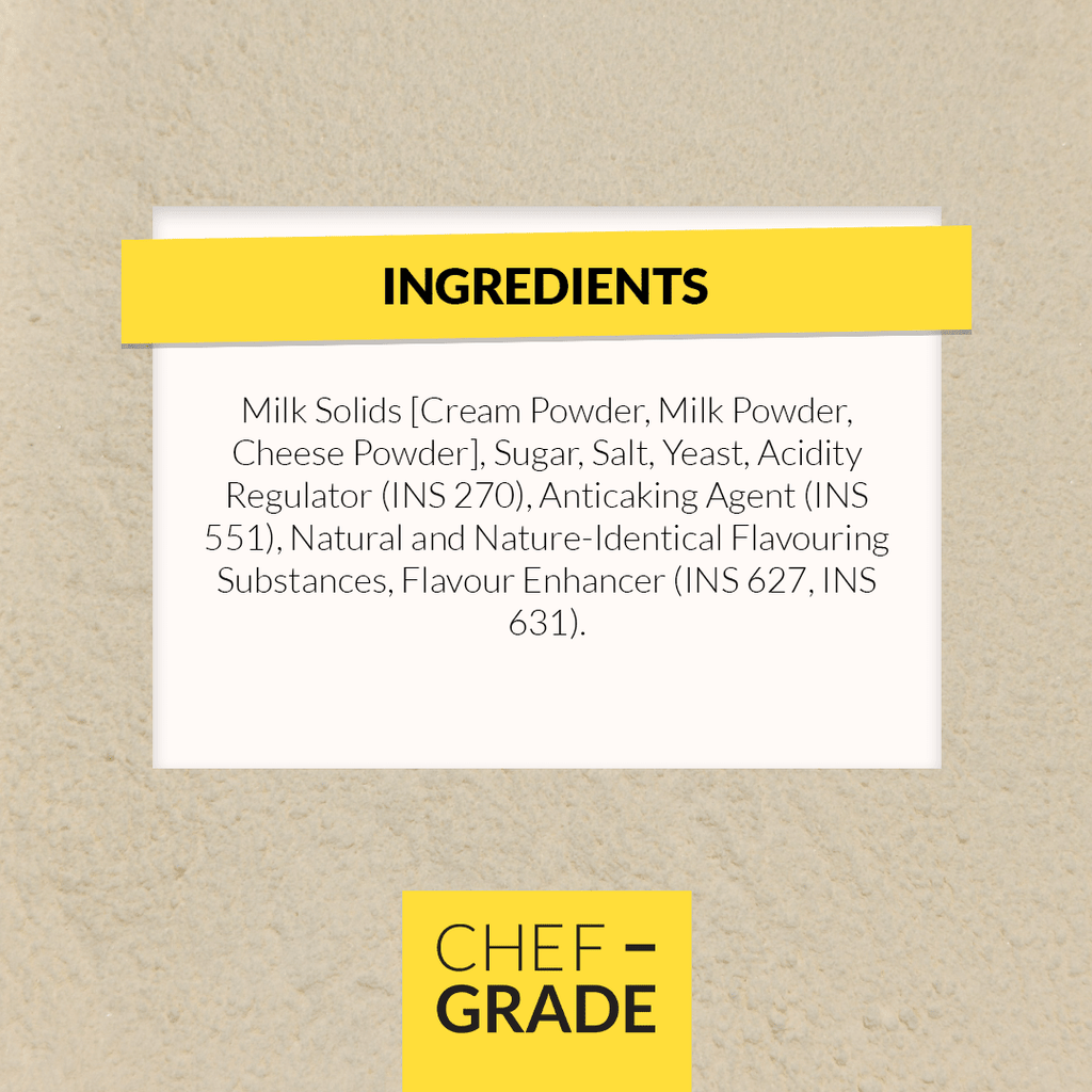 Cream and Cheese Seasoning – Velvety, Mild & Rich Dairy Blend - CHEF - GRADE