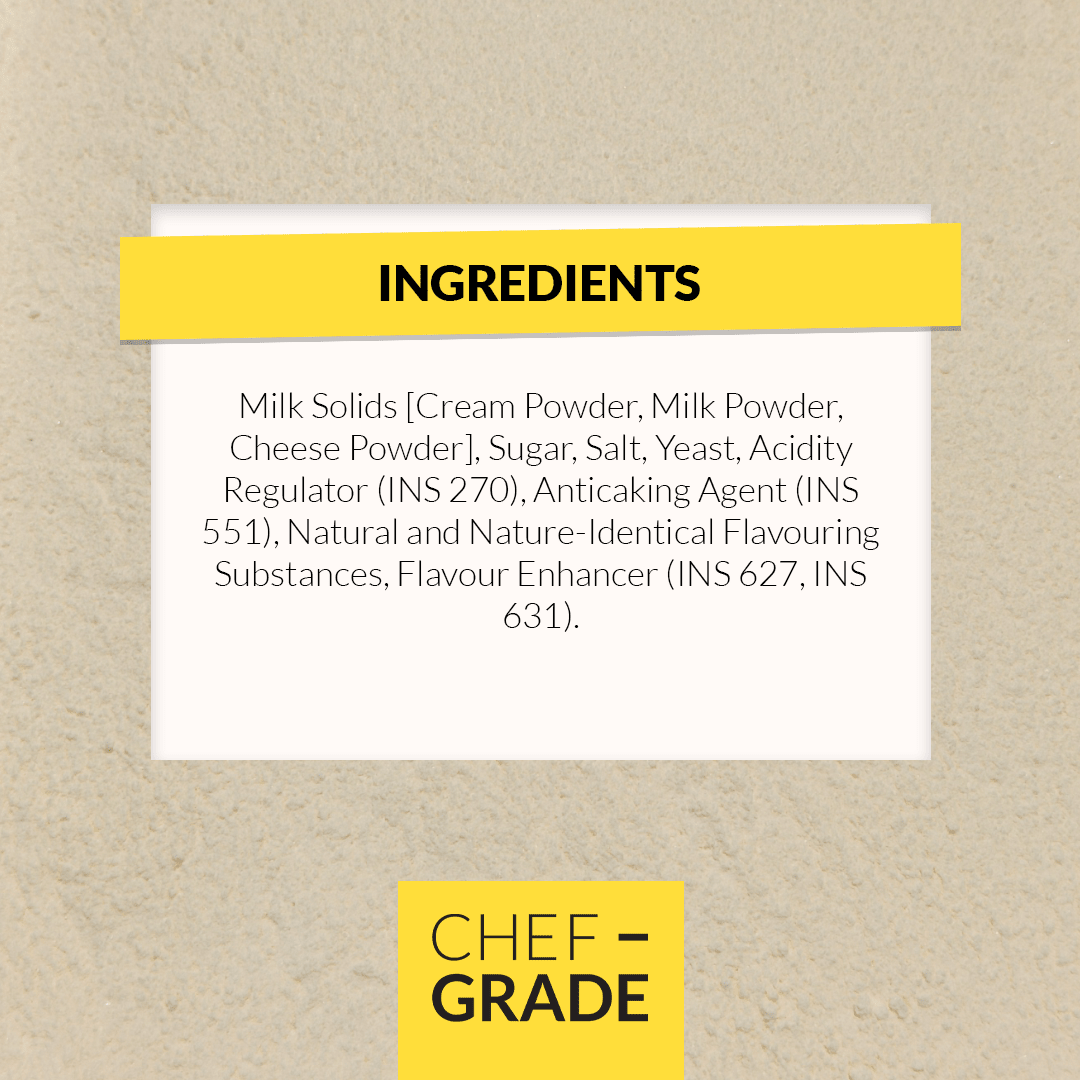 Cream and Cheese Seasoning – Velvety, Mild & Rich Dairy Blend - CHEF - GRADE