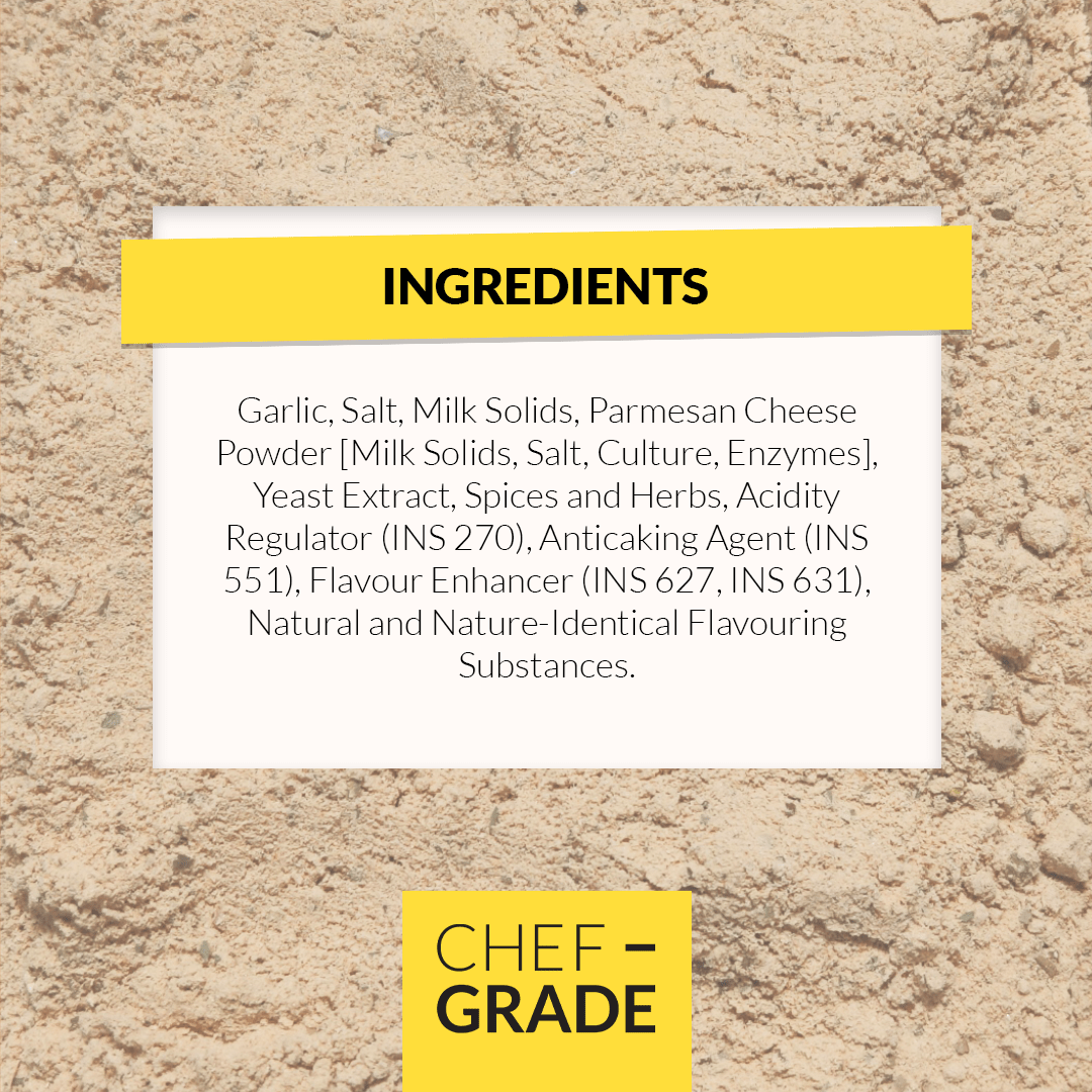 Garlic Parmesan Seasoning – Sharp, Herbaceous & Savory Italian - Style Blend - CHEF - GRADE